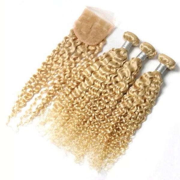 613 Deep Curly Bundle Deal With Closure