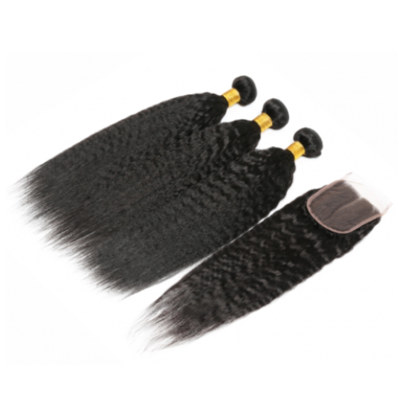 Kinky Straight Bundle Deals With Closure - Image 4