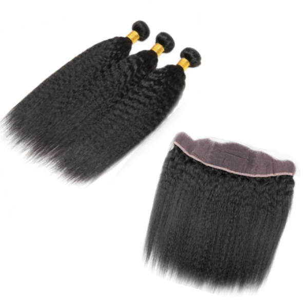 Kinky Straight Bundle Deal With Frontal