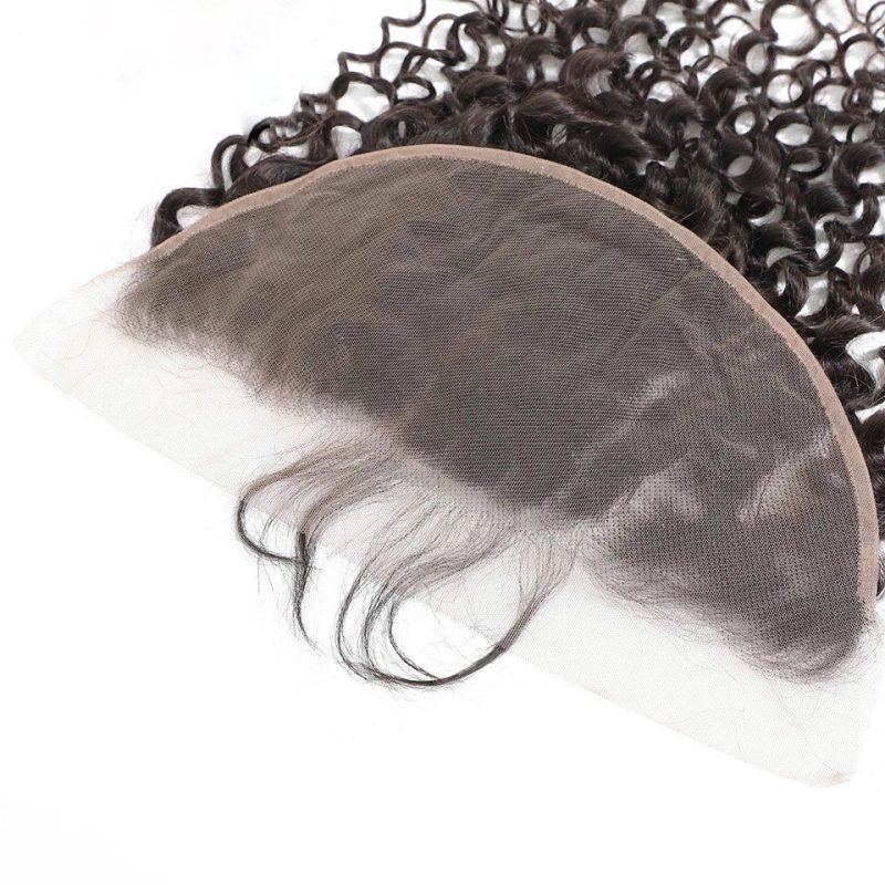 Malaysian Deep Curly Bundles Deal With HD Lace Frontal - Image 4
